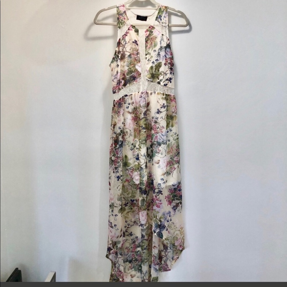 Beautiful printed high low dress